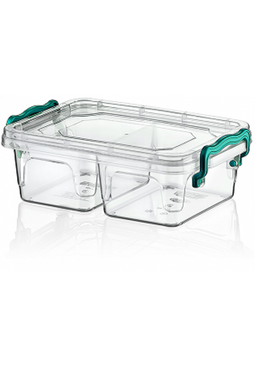 Hobby Clear Rectangular Divided Multi Box Storage Container Plastic 0.5 Litre 021048 (Parcel Rate)