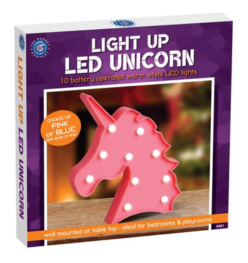 Light Up LED Unicorn Battery Operated Assorted Colours 0401A (Parcel Rate)