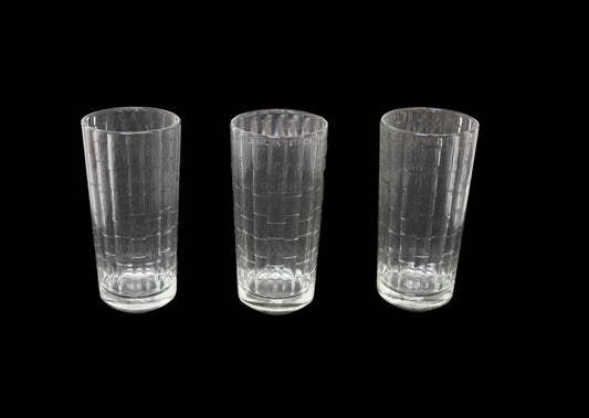 Azur Tumbler Drinking Glass Façade Design 9oz Pack of 3 P19119FA3PK (Parcel Rate)