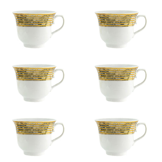 Durane Tea Coffee Cup Set of 12 Kea Linear 10190 (Parcel Plus Rate)