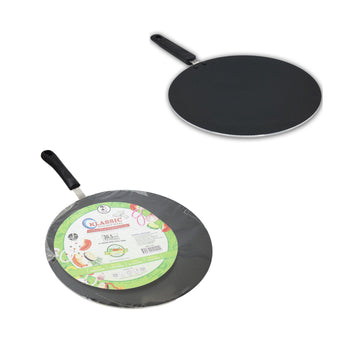 Classic Black Kitchen Tawa Quality Cookware Non Stick 2 Layer 30.5cm 102 (Parcel Rate)