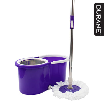 SQ Durane Rotary Mop & Bucket Set 12 Litre Purple 10484 (Big Parcel Rate)