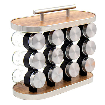 Durane Spice Stand Oval 12 Jars 10516 (Parcel rate)