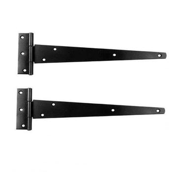 10'' Tee Hinges Black 1 Pair Diy 5229 TH10  (Parcel Rate)