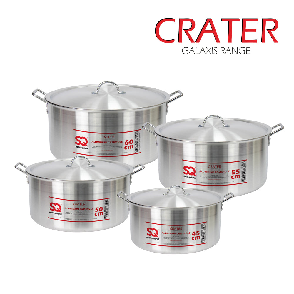 SQ Professional Galaxis Catering Casserole Set Crater Set of 4 45-50-55-60cm 11532 (Big Parcel Rate)