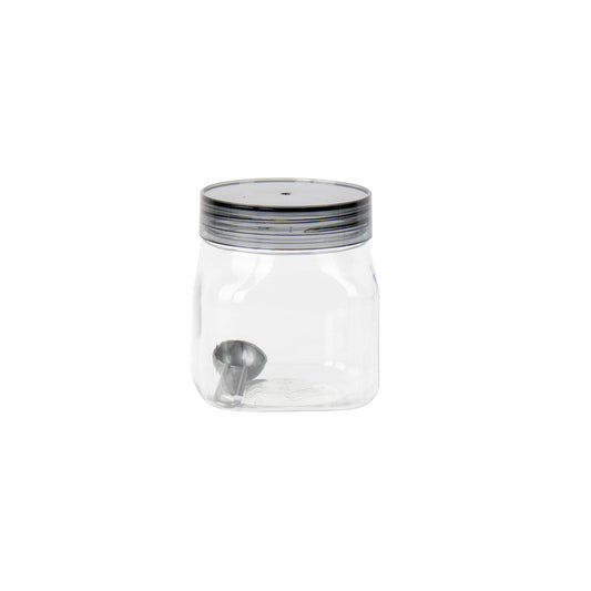 Kolorr Cuba PET Plastic Food Storage Jar 600ml 11837 (Parcel Rate)