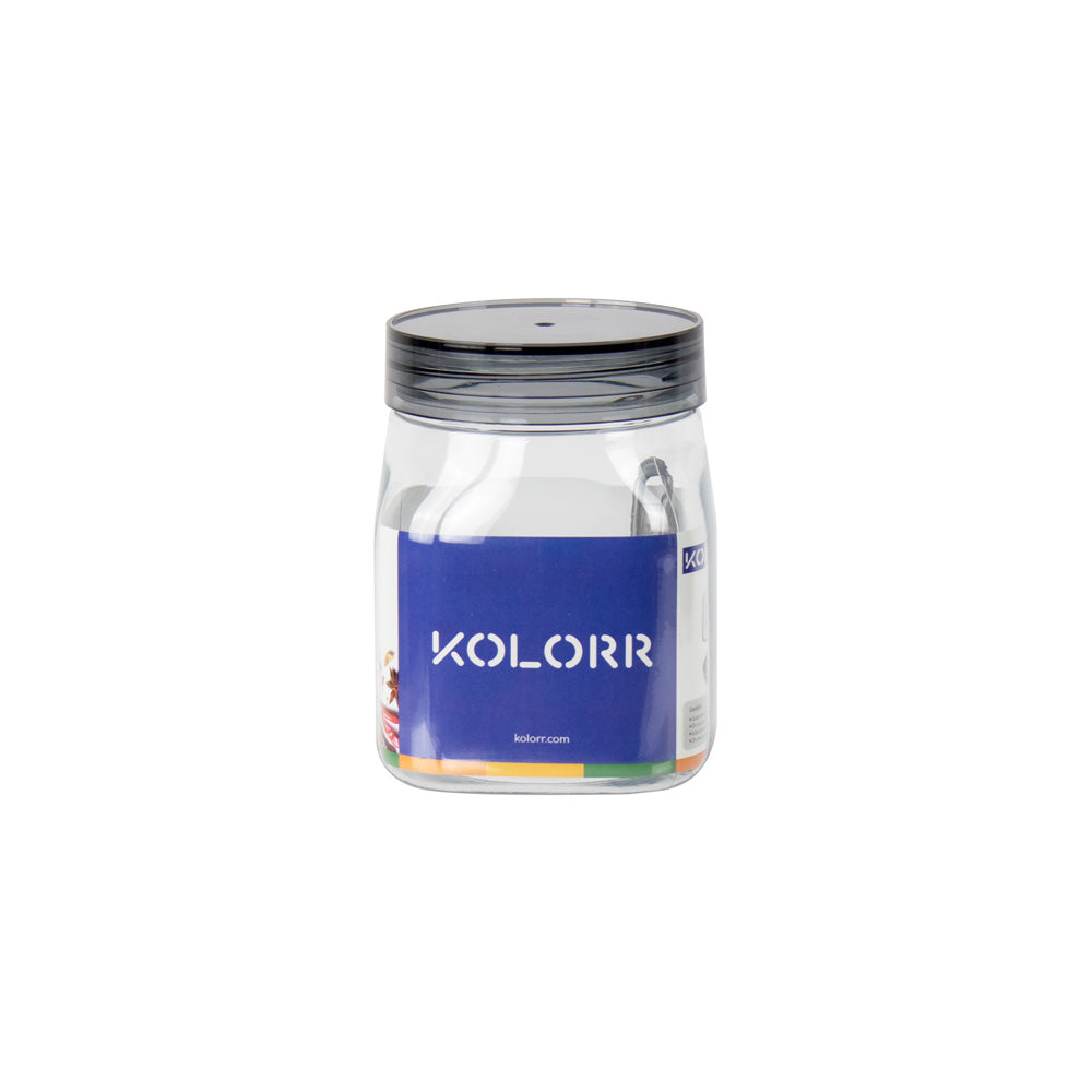 Kolorr Cuba PET Plastic Food Storage Jar 800ml 11838 (Parcel Rate)