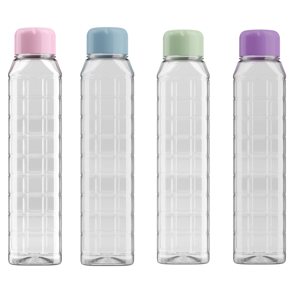 Kolorr PET Plastic Water Drinking Bottle 1L Assorted Colours 11843 (Parcel Rate)