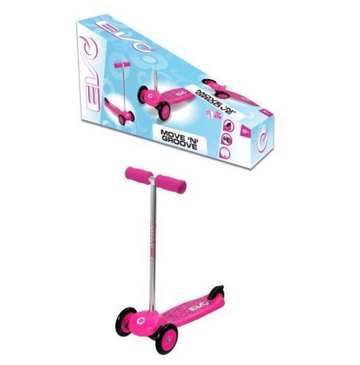 Evo Pink Move and Groove Scooter 3+ H67 x D54 x W24.5 cm 1437621 (Big Parcel Rate)