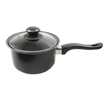 Metal Milk Saucepan with Lid 16 cm KC1006 / 1321 (Parcel Rate)