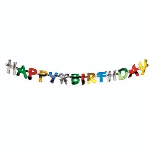 Happy Birthday Cut Out Letters Banner 1.4m 18698 (Parcel Rate)