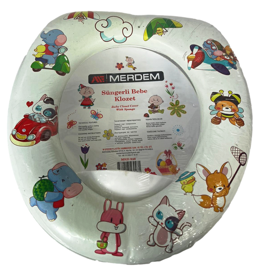 Cushioned Baby Toilet Seat 30 x 28 cm Assorted Designs MRD948 (Parcel Rate)