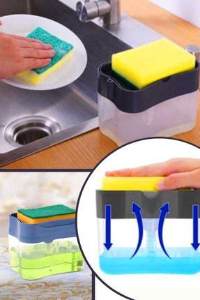 2-In-1 Counter Top Sink Soap Dispenser and Sponge Holder Caddy AK627 (Parcel Rate)