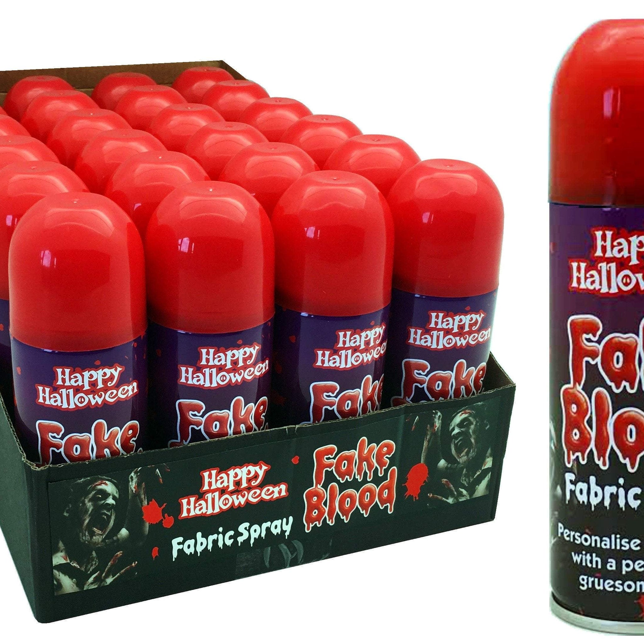 Happy Halloween Fake Blood Fabric Spray 200ml 2057 (Parcel Rate)