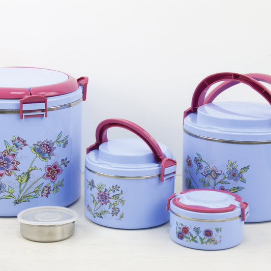 SQ Elite Elegance Insulated Hot Pot Set 5pc Blue 0.3-0.6-2.5-6-15L 2322 (Big Parcel Rate)