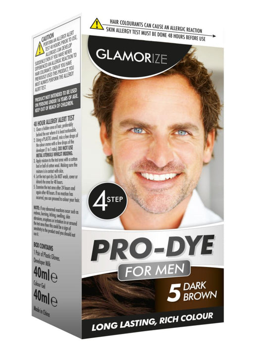 Men's Dark Brown Hair Dye No.5 Long Lasting Rich Colour 310999 A (Parcel Rate)