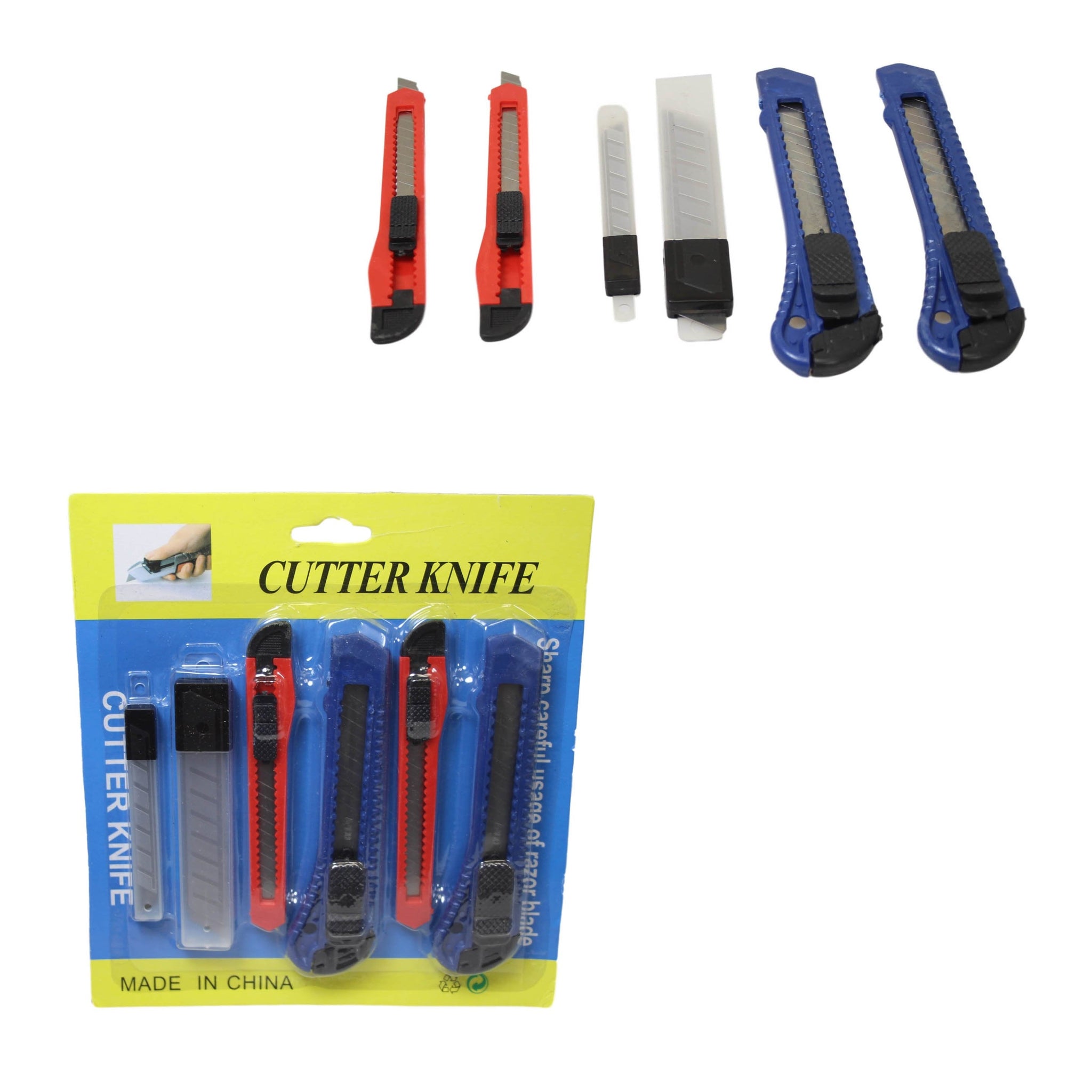 Stanley Knife Cutter Set of 6 Assorted Sizes 3159 (Parcel Rate)