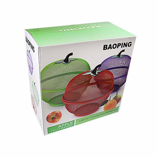 Kitchen Apple Fruit & Vegetable Bowl Basket 28.5 cm Assorted Colours 1500 A (Parcel Rate)