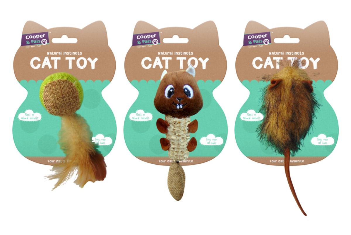 Natural Instincts Cat Toy Assorted Designs 317662 (Parcel Rate)