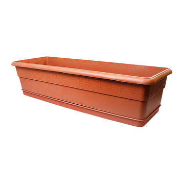 Plant Pot Long Outdoor Flowering Plant Rectangle Plant Pot 71cm 0054 (Parcel Rate)