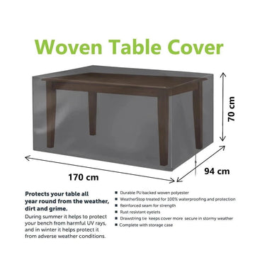 Garden Woven Table Cover 170 x 94 x 70cm 3275 (Parcel Rate)