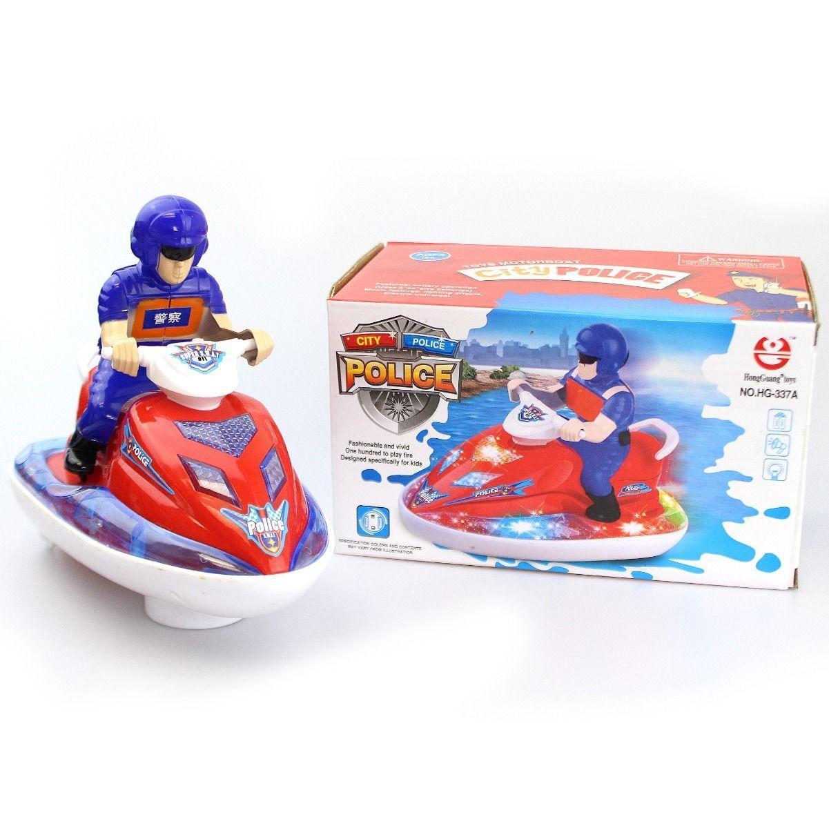 Light & Sound Super Swat Police Speedboat Age 3+ 4127 (Parcel Rate)