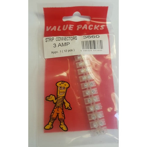 Value Pack Strip Connectors 3amp Strip DIY 3660 (Large Letter Rate)