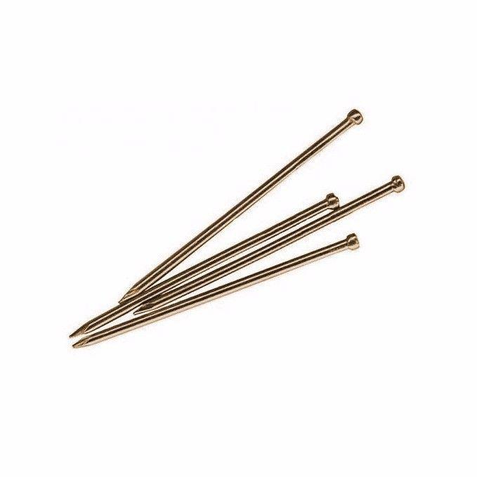 2.4cm Brassed Picture Pins Pack of 40 9877 (Large Letter Rate)