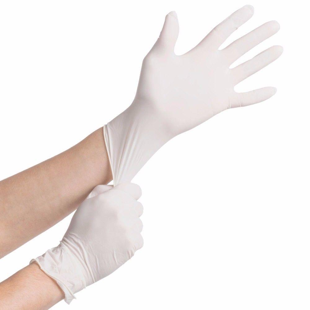 6 Pc Disposable Powder Latex Gloves Perfect For Valeting Cleaning Medicine  0236 (Parcel Rate)