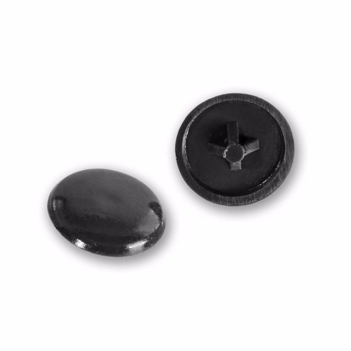 Pozi Screw Caps Black Screw Sizes 6, 8, 10s, Pack Of 60 Diy