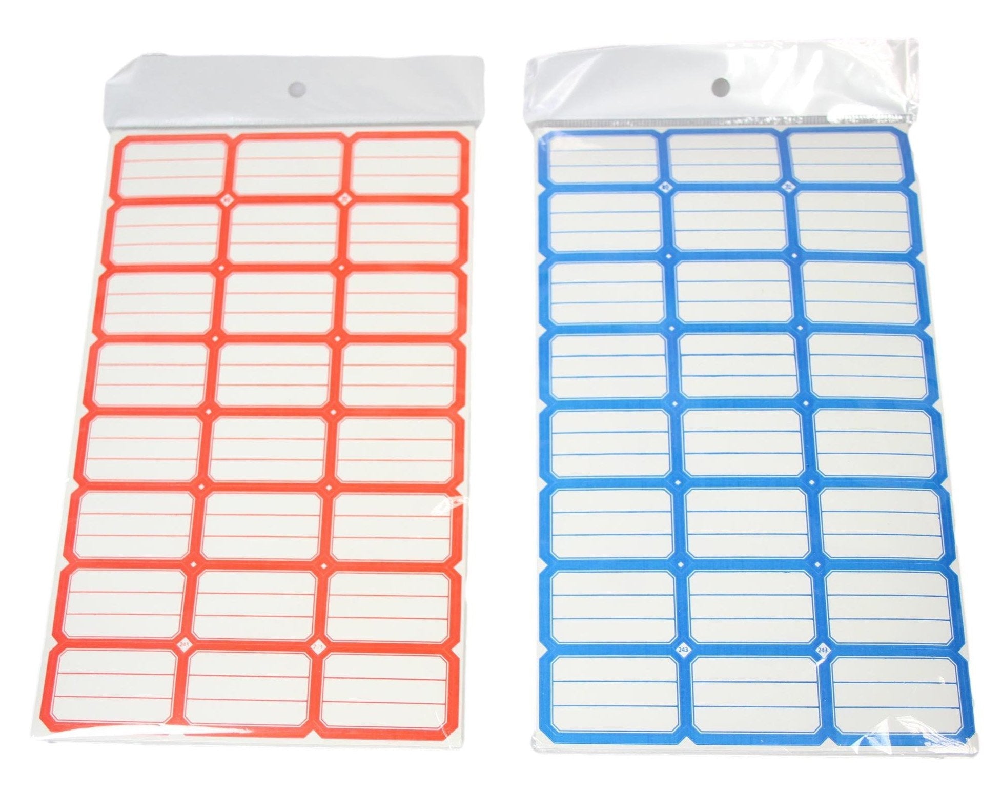 Large Sticky Labels Blue / Red Stationery Home 4155 (Large Letter Rate)