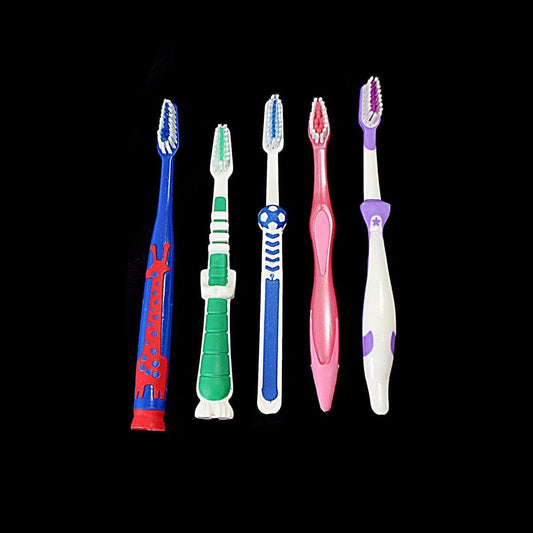 Plastic Toothbrushes Set of 5 8804 (Large Letter Rate)