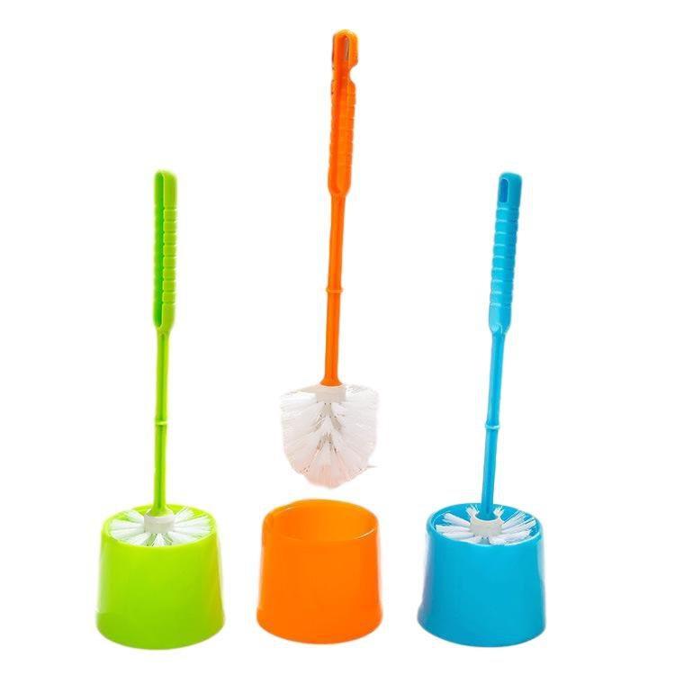 Plastic Toilet Brush Bathroom Cleaning 34.5 cm Assorted Colours 4648 (Big Parcel)