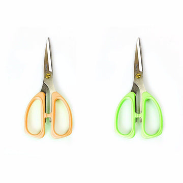 Stainless Steel Fabric And Kitchen Scissors Assorted Colours 0355 (Parcel Rate)