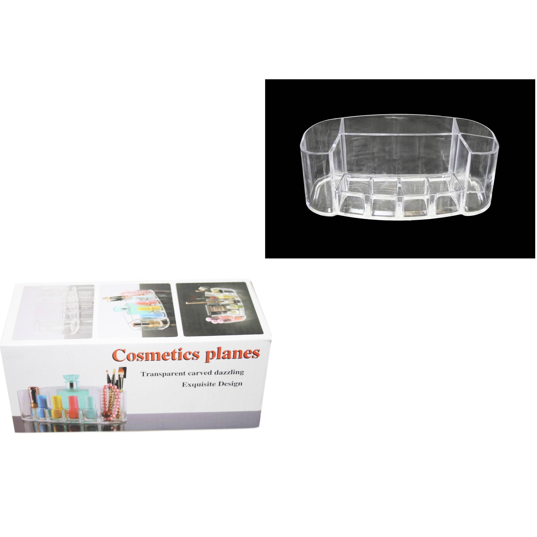 Transparent Acrylic Cosmetic Makeup Storage Display Organiser 20 x 8.5 x 8.5 cm 4700 (Parcel Rate)