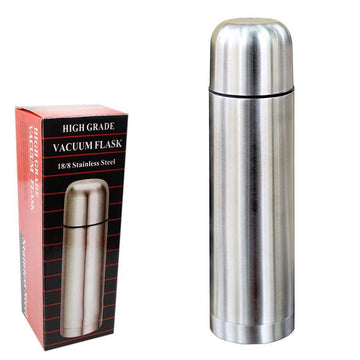 18/8 Stainless Steel Vacuum Thermos Flask 500ml 4702 / 4858 / 7457 A (Parcel Rate)