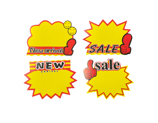 Discount Labels ''iT’s NEW'' Labels for New Items and New Prices Pack of 10  4906 (Large Letter Rate)