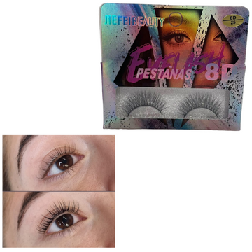 8D False Eyelashes Beauty 1 Pair 6688 (Parcel Rate)