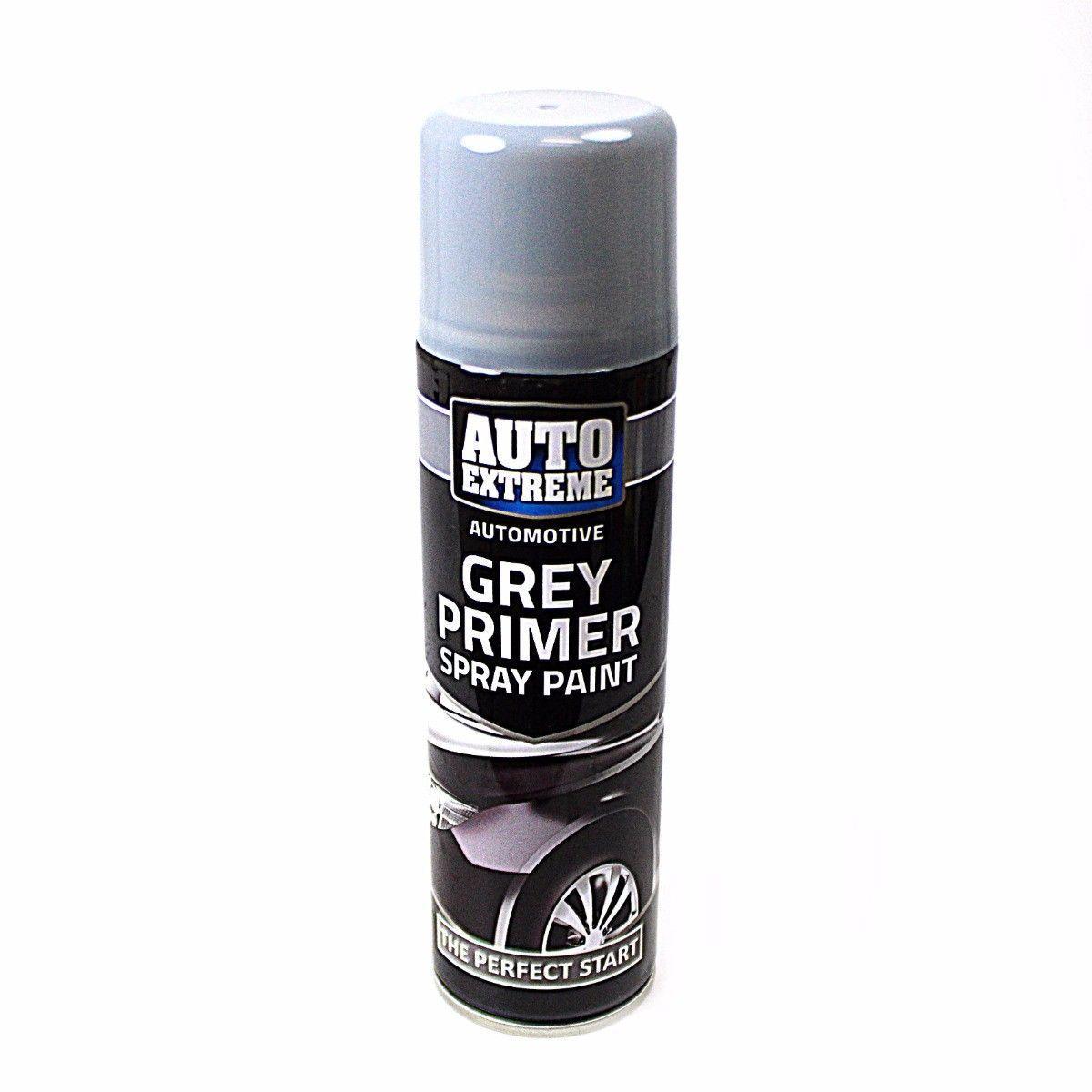 Spray Paint Can Gloss GREY PRIMER Aerosol AUTO EXTREME 250ML 1903 (Parcel Rate)