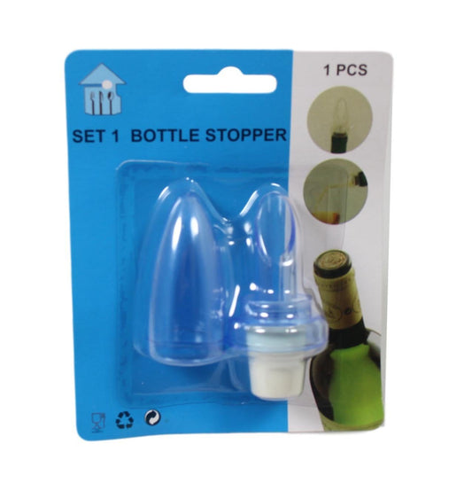 Plastic Oil Vinegar Wine Bottle Stopper Pourer Spout with Lid Assorted Colours 5608 (Parcel Rate)