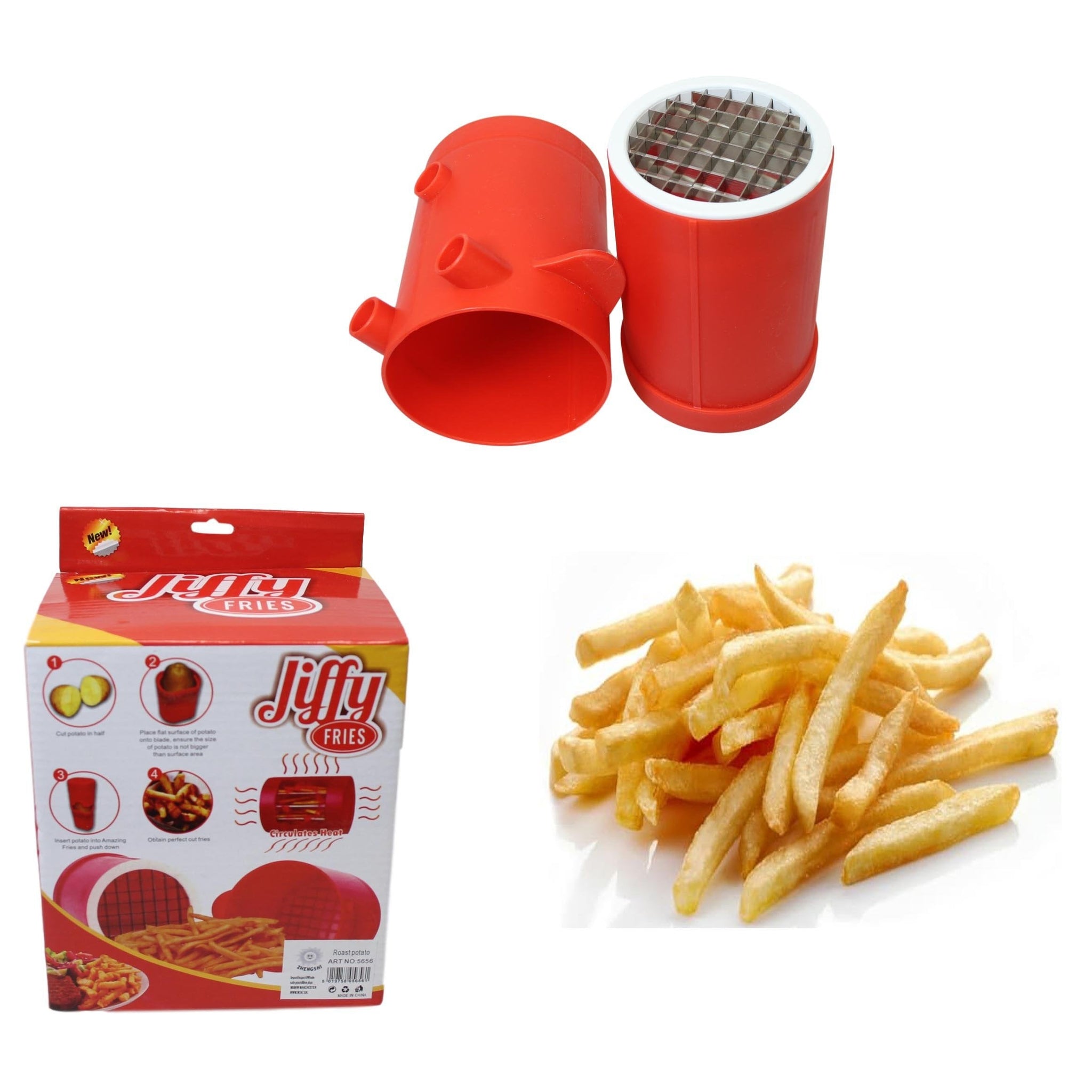 Jiffy Fries Simple Easy Create Your Own Potato Fries 14cm x 10cm 5656 (Parcel Rate)