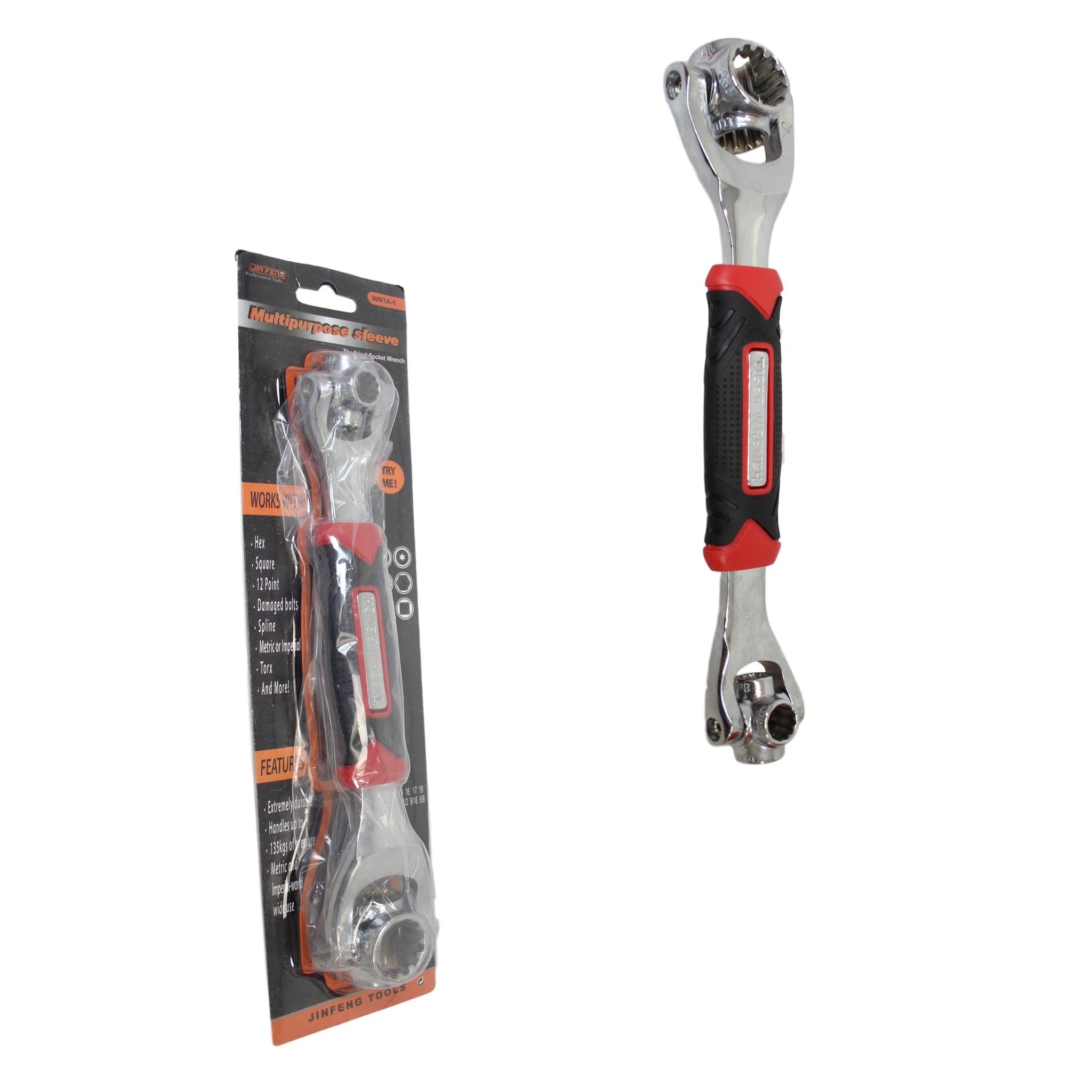 Multi Purpose Sleeve Hand Spanner Durable Holds Up To 135kg Pressure 25cm 5748 (Parcel Rate)