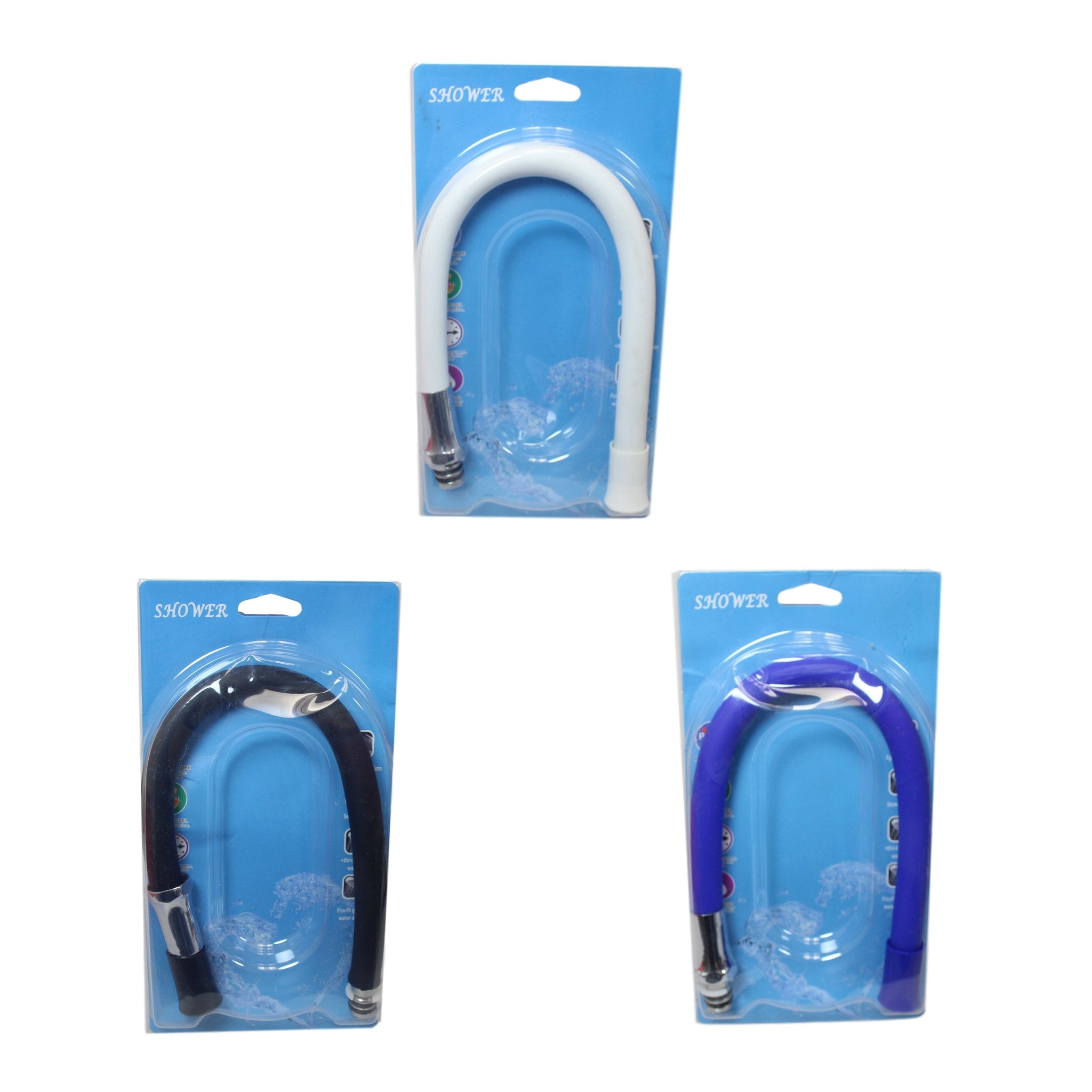 Shower Handle Universal Assorted Colour Easy Installation 42cm Handle 5754 (Parcel Rate)