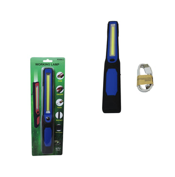 USB Charging Cob Flashlight With Hook Magnetic Camping Flashlight 30cm 5839 (Parcel Rate)