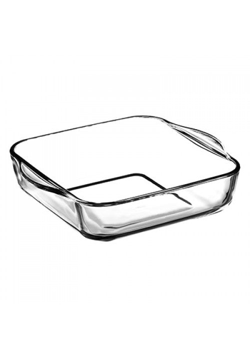 PB Borcam Glass Square Roaster Oven Dish 1.95 Litre 59034 (Parcel Plus Rate)