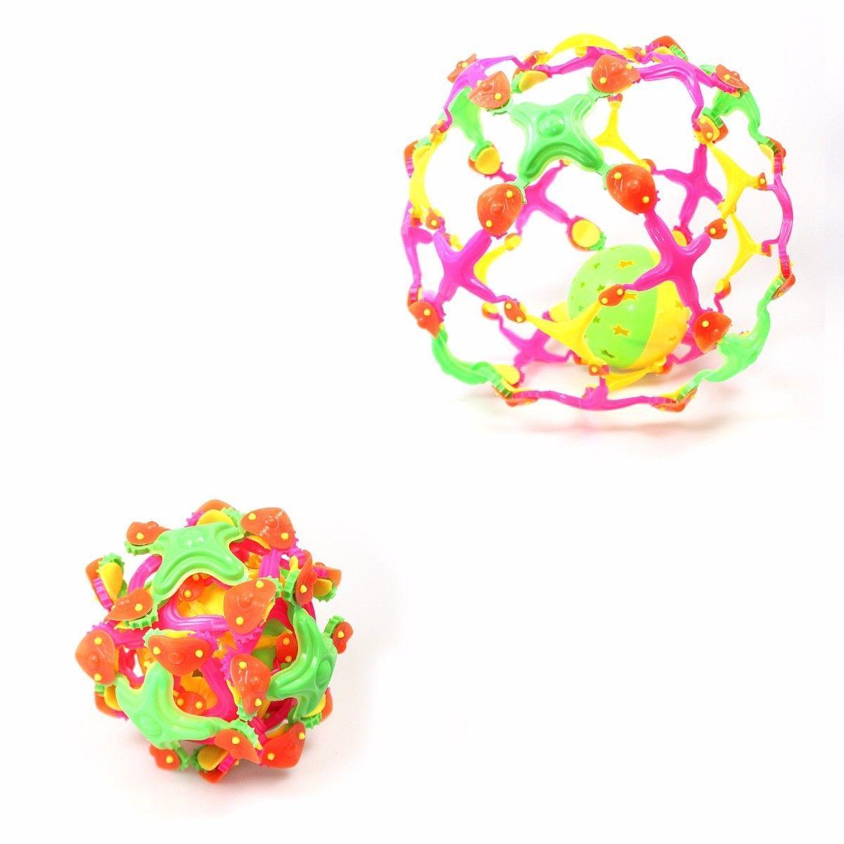 EXPANDING MULTICOLOR PLASTIC FOOTBALL   3052 (Parcel Rate)p