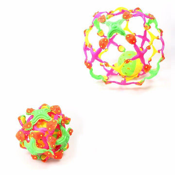 EXPANDING MULTICOLOR PLASTIC FOOTBALL   3052 (Parcel Rate)p