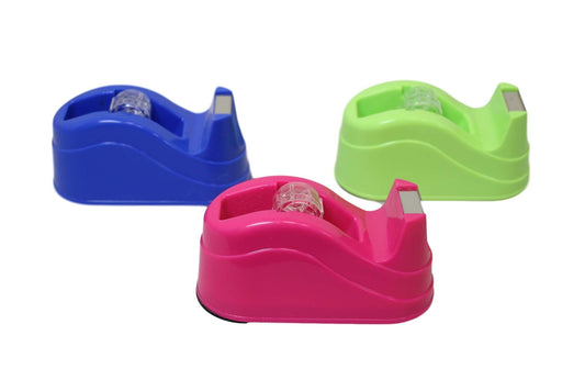 Plastic Tape Dispenser 10 cm Assorted Colours 5929 (Parcel Rate)