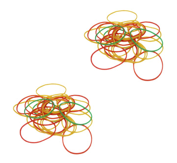 Assorted Colour Light Thin Rubber Bands Home School Arts and Crafts 300 Pack 5939 (Parcel Rate)