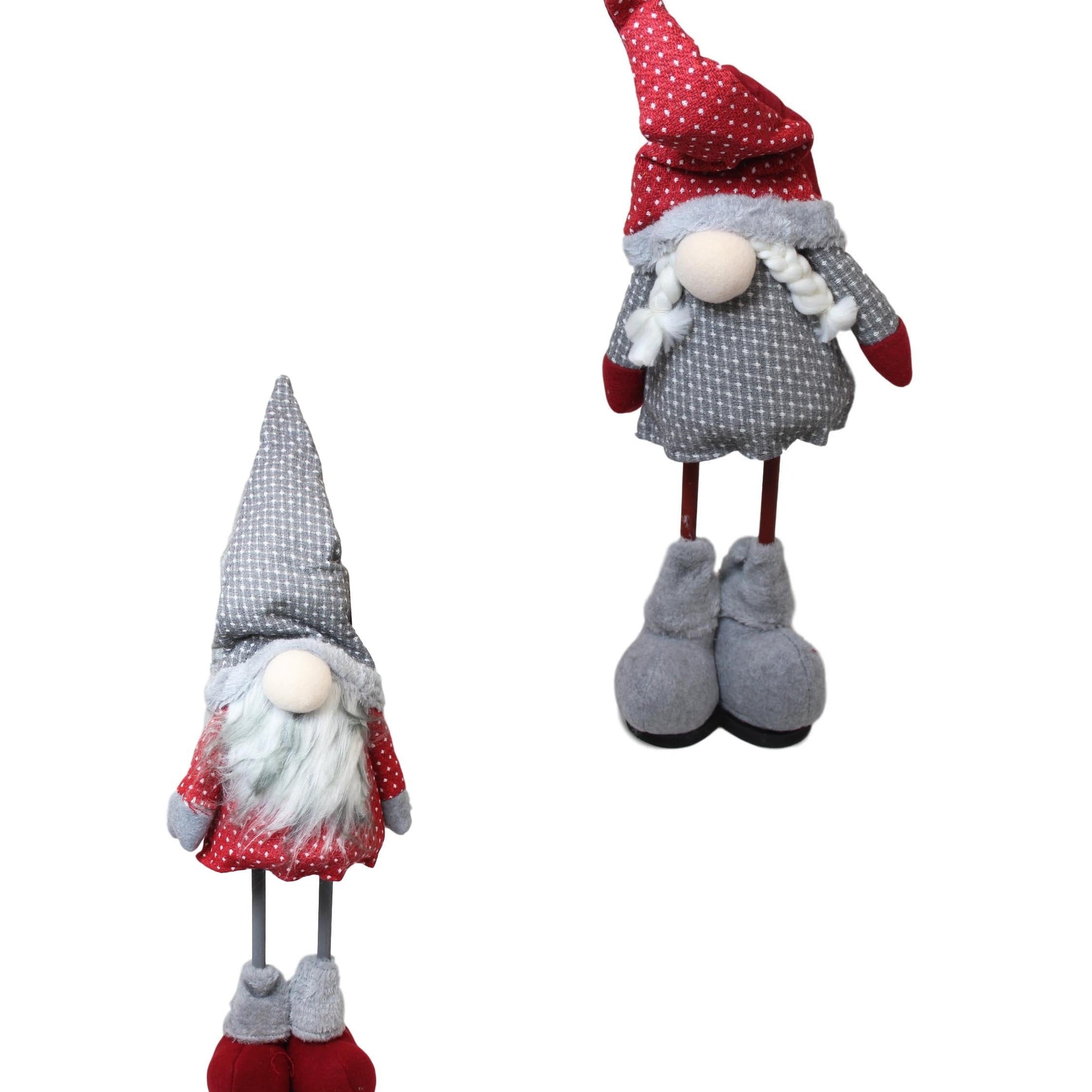 Christmas Festive Fireplace Decorative Gnome 50cm Assorted Designs 59654 (Parcel Rate)